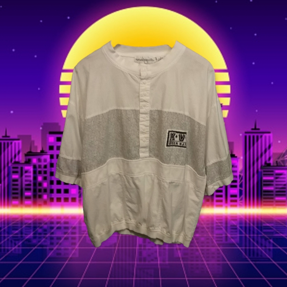Vintage 80s Men's White Shirt